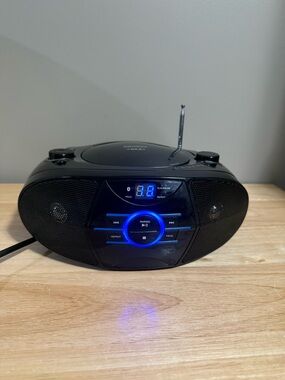Jensen CD-560 Portable Stereo CD Player with AM/FM Radio Bluetooth Boombox